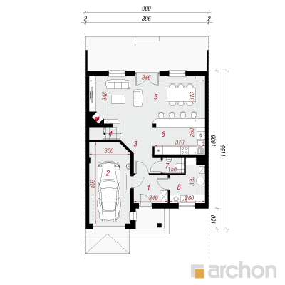 House in the clematises 3
