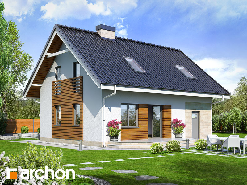 House in blueberries 2