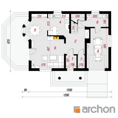 House in the marigolds