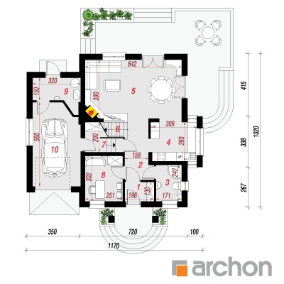 House in the apricot