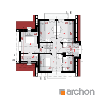 House in the apricot
