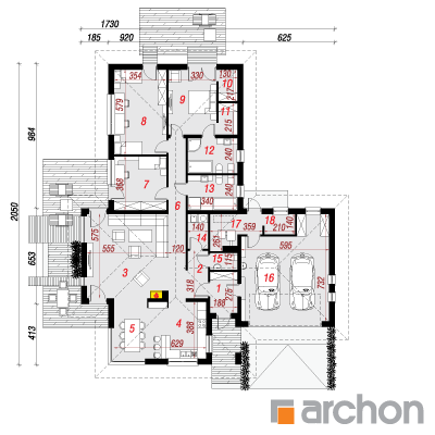 House in the amaranth