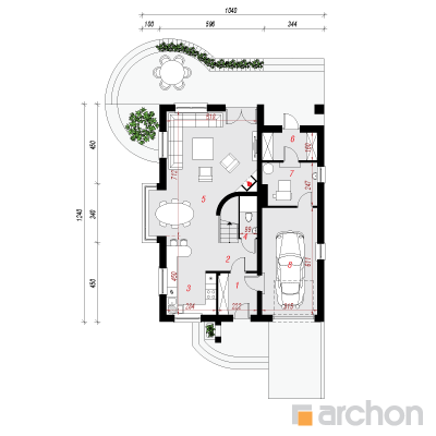 House in the abelia