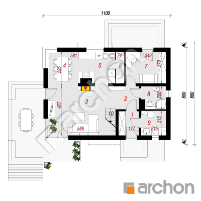House in the amaryllis (W)